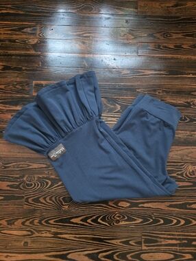 Matilda Jane Blue Ruffle Hem Benny Pants Slate Grey Blue Cropped Ruffle Pants